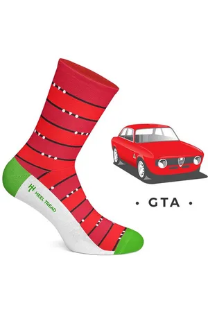 Heel Tread GTA sokken - Alfa Romeo GTA sokken - klassieke sokken - fun sokken - Auto sokken - Maat 36-40