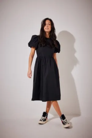 NA-KD Puff Sleeve Midi Dress Dames Jurk - Maat 36