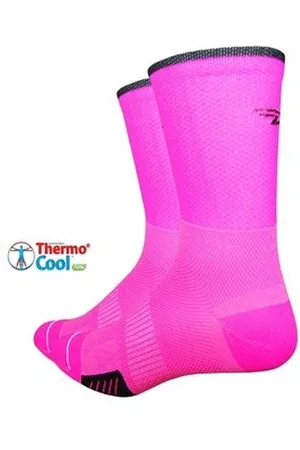 Defeet Sock Cyclismo 5 Hi-Vis Pink