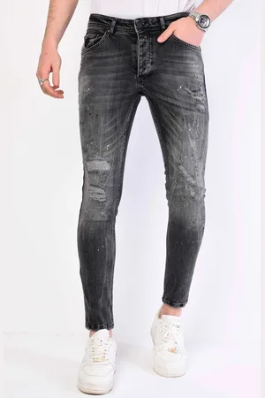 Local Fanatic Paint Splatter Jeans Heren Slim Fit - 1069