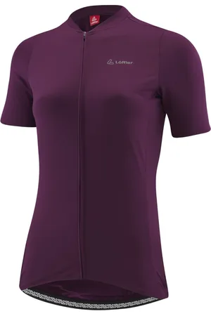 Löffler Loeffler fietsshirt korte mouwen W Bike Jersey FZ Clear Hotbond® - Paars