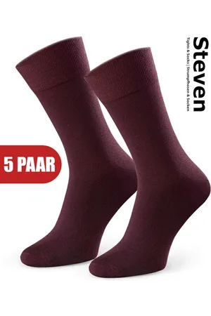Steven Katoen Heren Sokken - Multipack 5 Paar - Maat 45 46 47 - Luxe Mannen Sokken - Hoogwaardige Kwaliteit - Naadloos - Voor onder een Pak - MADE in EU