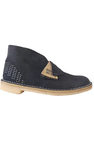 Clarks Veterboot Desert Boot Navy Sashiko Su??de
