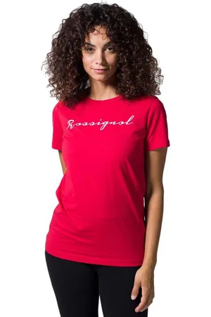 Rossignol Logo Rossi T-shirt Met Korte Mouwen Rood L Vrouw