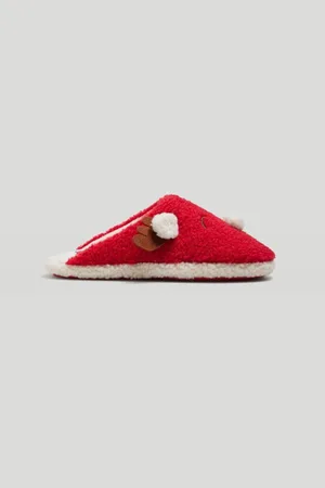 YSABEL MORA Dames sloffen laag model | Xmas | wit | kwaliteit YM