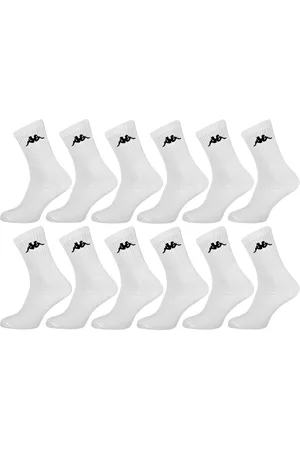 Kappa Multipack - 12 paar sportsokken hoog - Witte sokken - maat 39-42