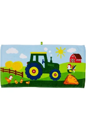 Die Spiegelburg Tractor magisch mini handdoekje (30 x 60 cm) - serie Later als ik groot ben ...
