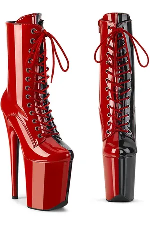 Pleaser FLAMINGO-1040TT Plateau Laarzen, Paaldans schoenen - US 12 - 42 Shoes - /Zwart