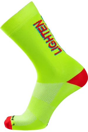 Nalini Unisex Fietssokken zomer - wielrensokken - COMIC SOCKS H.24 Yellow/Lighten - 41-43