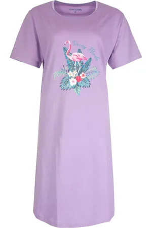 TEMPTATION Dames Nachthemd - Bigshirt - Korte Mouw - - Maat XL