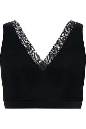 Chantelle Bralette kanten top met vulling - Soft Stretch - Dames naadloze Bh top - Brede bandjes - M