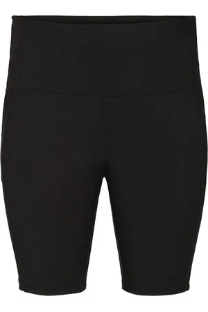 Zizzi VEA, POCKET SHORTS Dames Broek - Black - Maat S (42-44)
