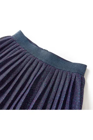 vidaXL Kinderrokje-met-glitters-140-marineblauw