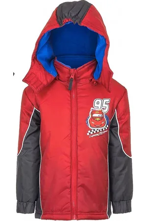 Disney Cars Winterjas - - Afneembare Capuchon - Waterafstotend - Maat 122/128