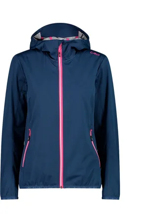 CMP Fix Hood 32a6066 Softshelljack Blauw L Vrouw