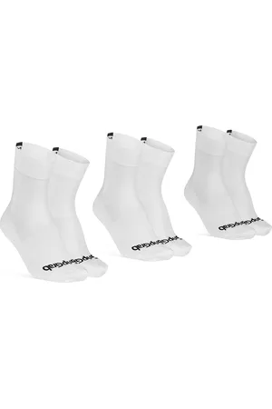 GripGrab Lightweight SL 3PACK Performance Zomer Fietssokken 3 Paar Coolmax Wielersport Sokken Regular Cut - Wit - Unisex - Maat S (38-41)