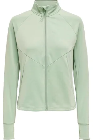 ONLY ONPJETTA - SPORTVEST - LICHTGROEN - FLEECE JAS - DAMES - MAAT M
