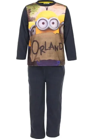 Minions 2-delige Pyjama-set - Model "Orland" - Grijs / Multi-kleur - 98 cm - 3 jaar