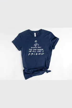 Bella + Canvas Lykke Friends Shirt | Herinnering aan Matthew Perry | Friends TV Show | Chandler Bing T-shirt | | Maat XL