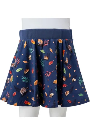 vidaXL Kinderrok-dierenprint-140-marineblauw