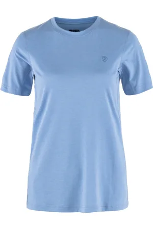 Fjällräven Abisko Day Hike SS Women - Dames - T-shirt - Blauw - Maat L