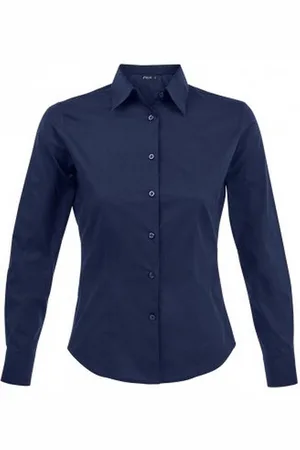 Sols Dames/dames Eden Long Sleeve Fitted Work Shirt