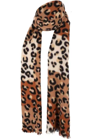 sarlini Langwerpige Woven Sjaal Leopard Multi
