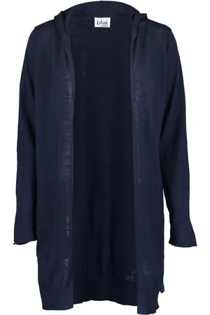 Blue Seven Dames vest - lang vest incl. capuchon - navy - 147138 - maat 42