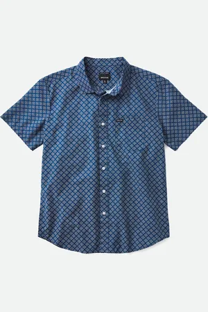 Brixton CHARTER PRINT S/S WVN Heren T-shirt - Maat M