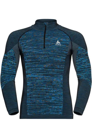 Odlo Trainings longsleeve met halve rits - /Zwart - Maat M