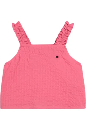 Tommy Hilfiger SEERSUCKER GINGHAM STRAP TOP Meisjes Top - - Maat 16