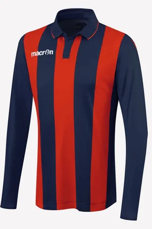 Patrick Sportshirt lange mouw, Macron Skoll, LS, /Rood, maat XL