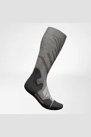 Bauerfeind Outdoor Merino Compression Socks, Women, Stone Grey, 39-42, S - 1 Paar