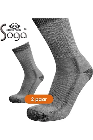EUREKA Zachte merino wollen wandelsokken S7 - 2-Pack - - maat 43-45