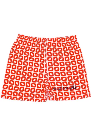 Ducksday Short - unisex - Funky red – 4 jaar – katoen/elastaan – pyamashort