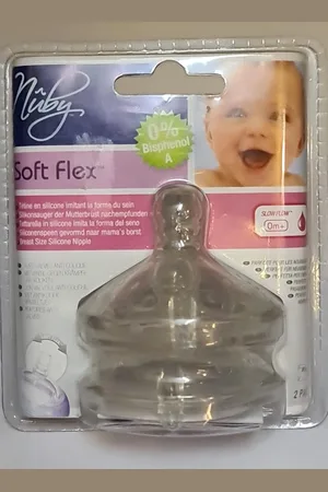 NÛBY Nuby soft flex - 2pack - met anti koliekventieltjes