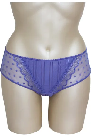 Chantelle 2044 - Blauwe short met kant - maat 38 / M