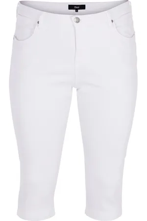 Zizzi JEANS, AMY, CAPRI Dames Jeans - Maat 52