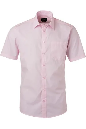 James & Nicholson James and Nicholson Herenshort Poplin Shirt met korte mouwen