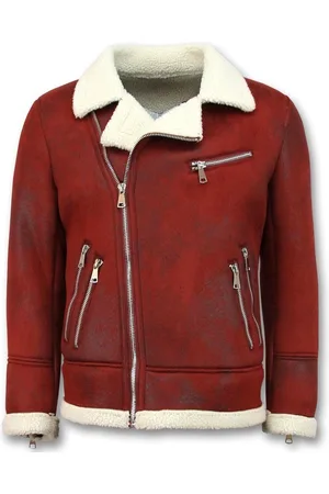 TONY BACKER Imitatie Bontjas - Lammy Coat - Rood