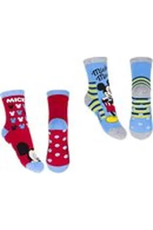 Disney Mickey Mouse - Anti slip /Licht blauw Multipack Unisex Sokken - 31-34