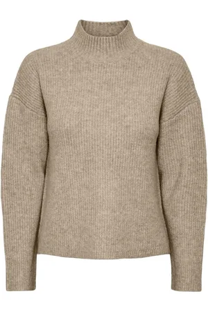 Pieces® Nonja Ls Turtleneck White Pepper S