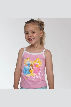 Disney Prinsessen Spaghetti top roze-Maat 110