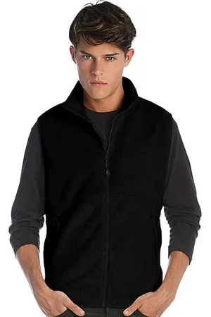 James & Nicholson Fleece casual bodywarmer voor heren - Outdoorkleding wandelen/zeilen - Mouwloze vesten M