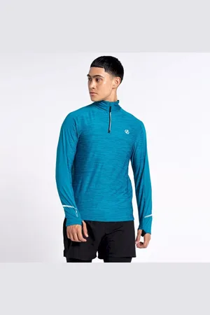 Dare 2B Dare2B Heren Power Up II Long Sleeve FjrdBlu/Glfs Maat M
