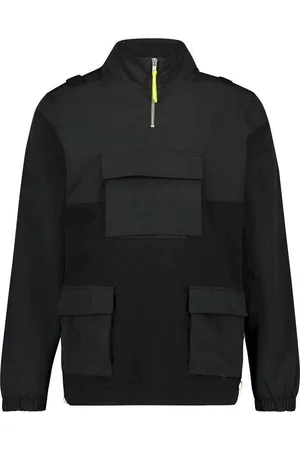 Purewhite Utility Half Zip Sweater Black