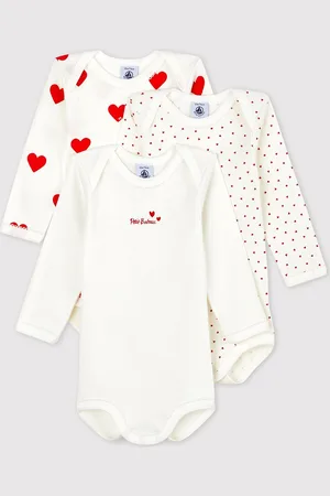Petit Bateau Set van 3 katoenen body