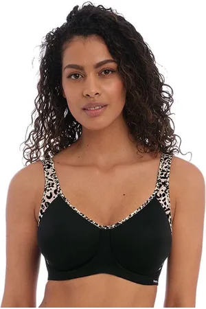 Freya Sonic Voorgevormde Sport BH met Beugel Leopard Black - 70I
