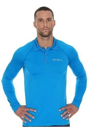 Brubeck Prestige seamless sport poloshirt met lange mouw – heren – voor golf en tennis - XXL