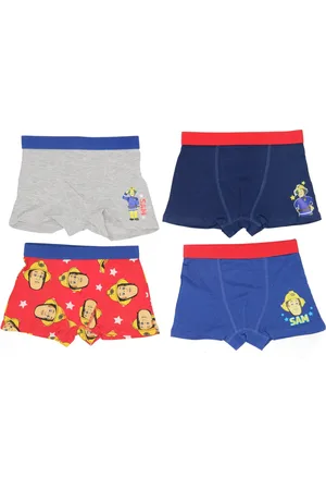 Brandweerman Sam Boxershorts - Set van 4 stuks - Maat 110/116